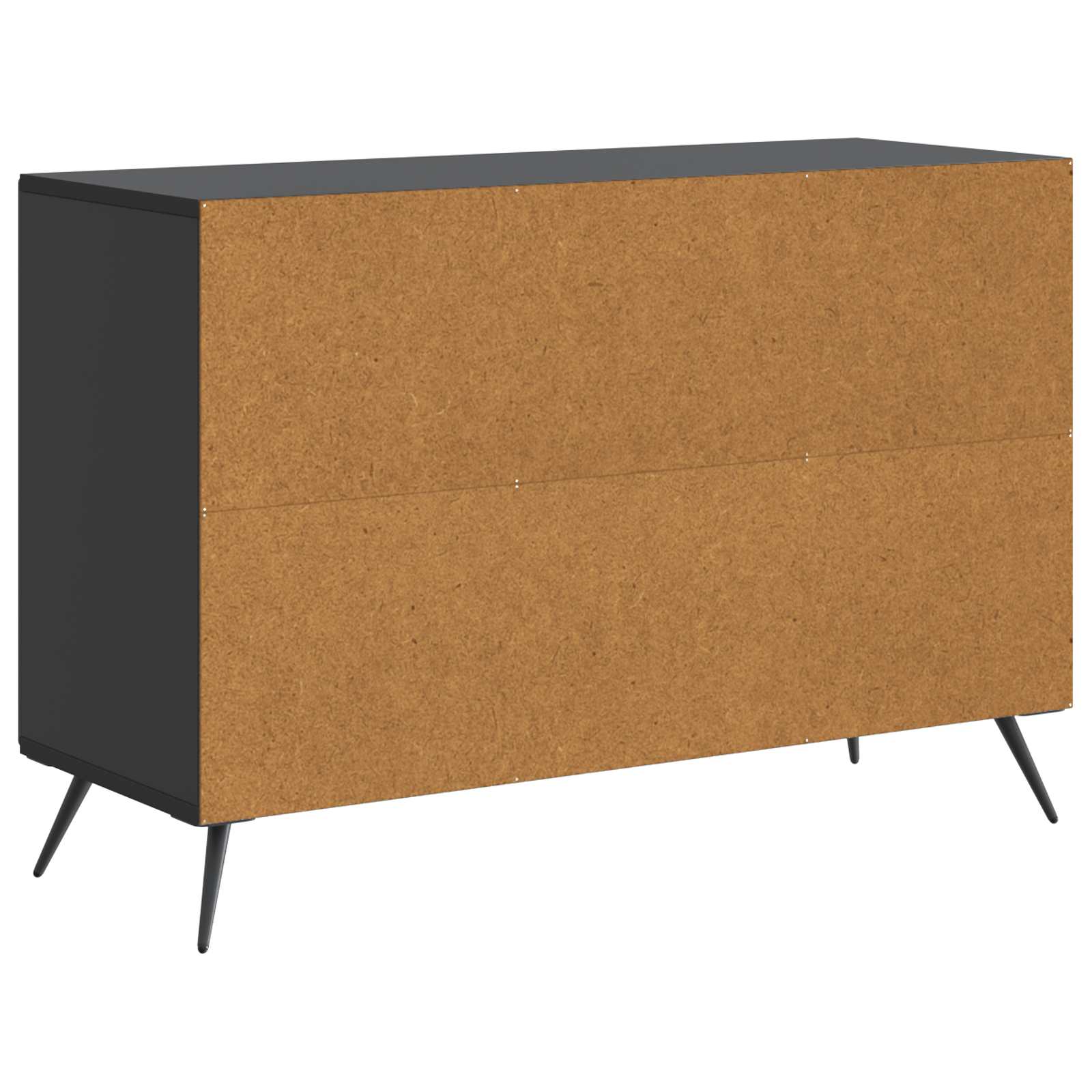 Kumode ar atvilktni Melna 89 x 34,5 x 60 cm Inženierijas koks