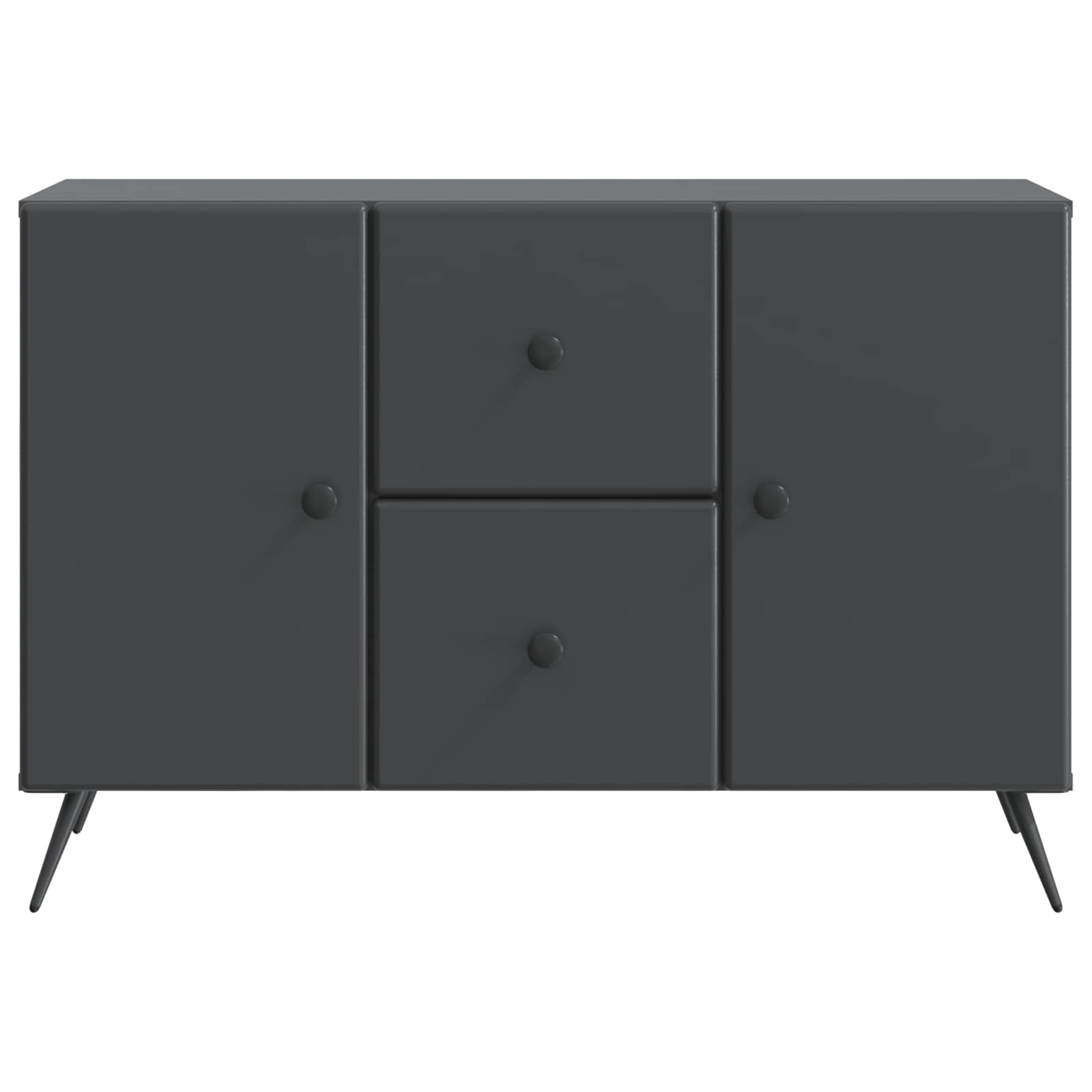Kumode ar atvilktni Melna 89 x 34,5 x 60 cm Inženierijas koks