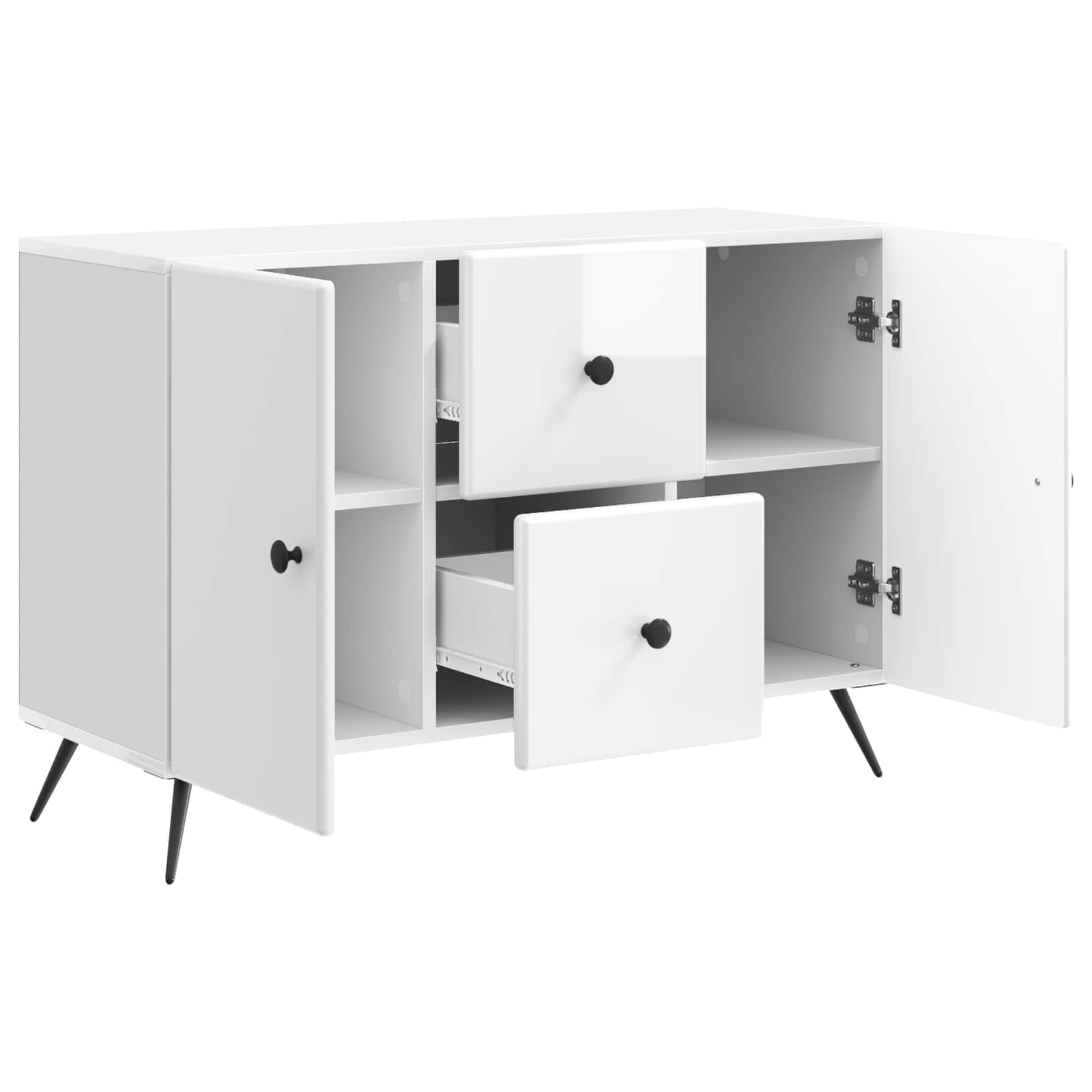 Kabalas Itin blizgi balta 89 x 34,5 x 60 cm Apdirbta mediena
