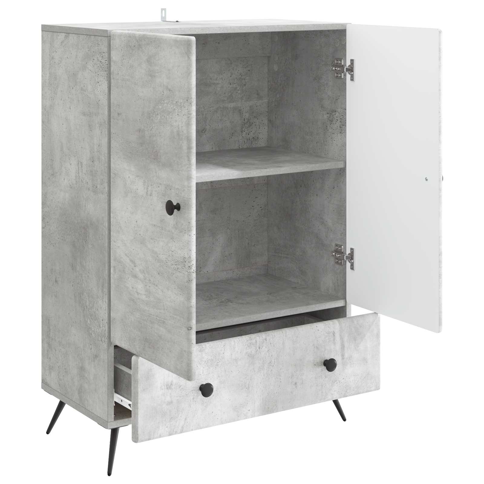Kabalas Betono pilka 66 x 34,5 x 95 cm Apdirbta mediena