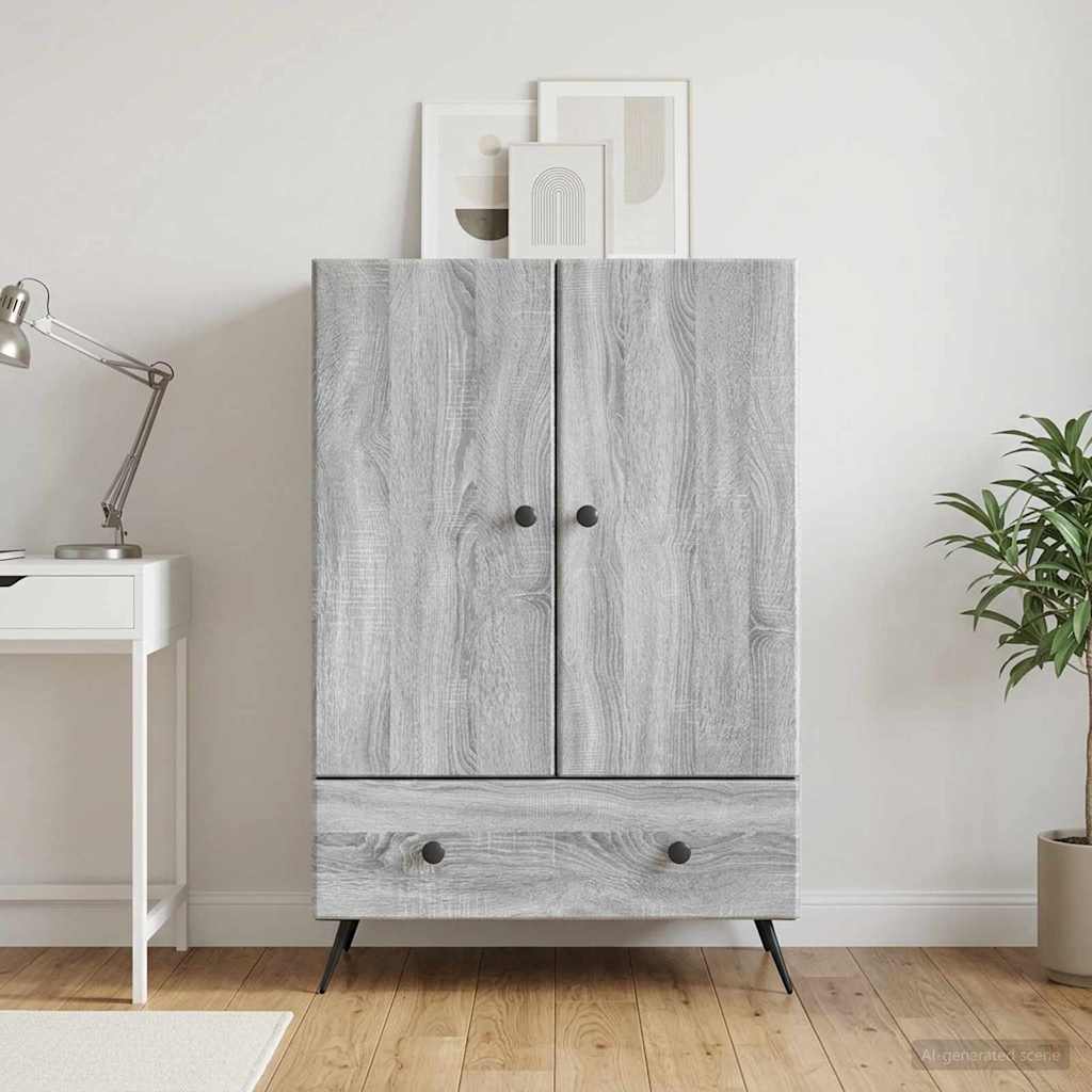 Kumode Pelēks sonoma ozols 66 x 34,5 x 95 cm Inženierijas koks