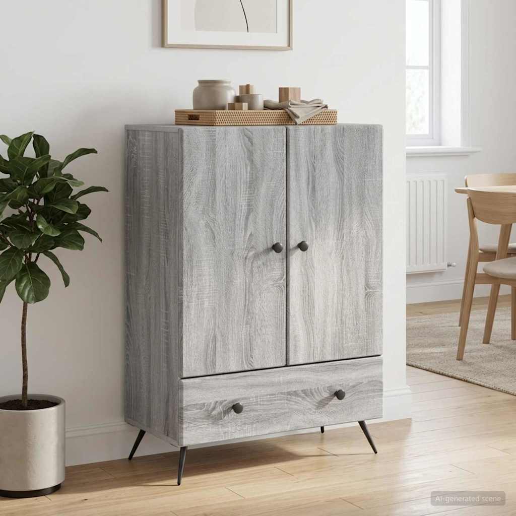 Kumode Pelēks sonoma ozols 66 x 34,5 x 95 cm Inženierijas koks