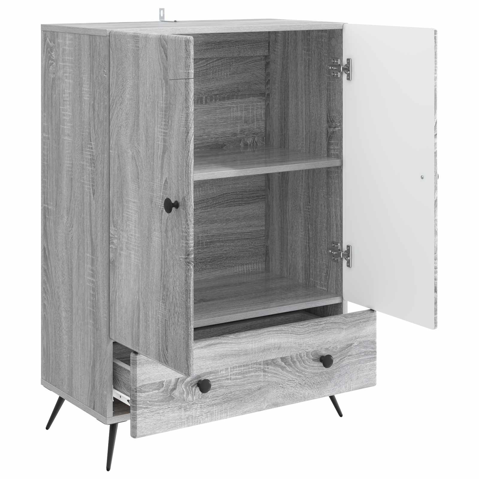 Kumode Pelēks sonoma ozols 66 x 34,5 x 95 cm Inženierijas koks