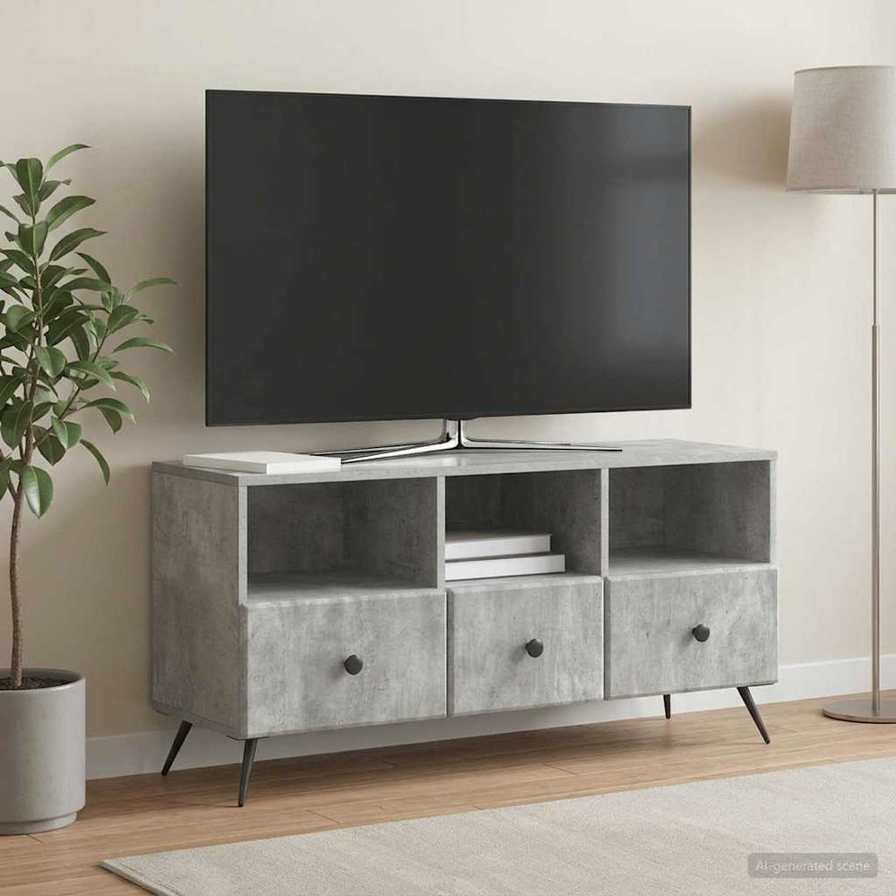 Televizoriaus spintelė Betono pilka 102 x 34,5 x 50 cm