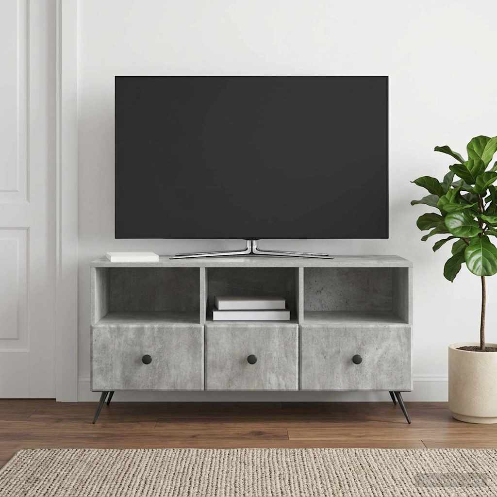 Televizoriaus spintelė Betono pilka 102 x 34,5 x 50 cm