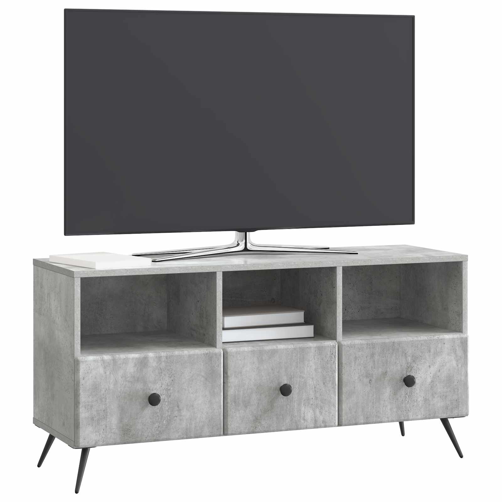 Televizoriaus spintelė Betono pilka 102 x 34,5 x 50 cm
