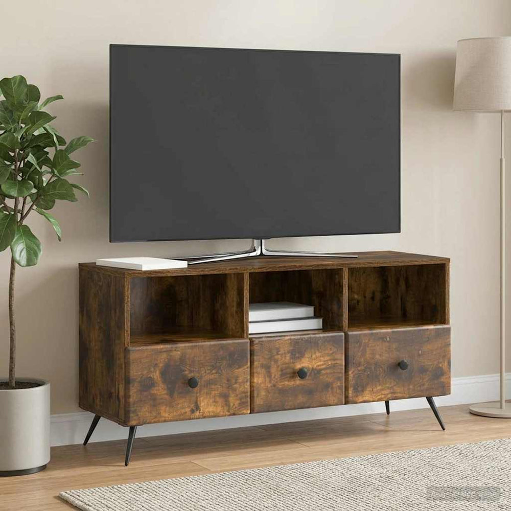 Televizoriaus spintelė Dūminio ąžuolo 102 x 34,5 x 50 cm