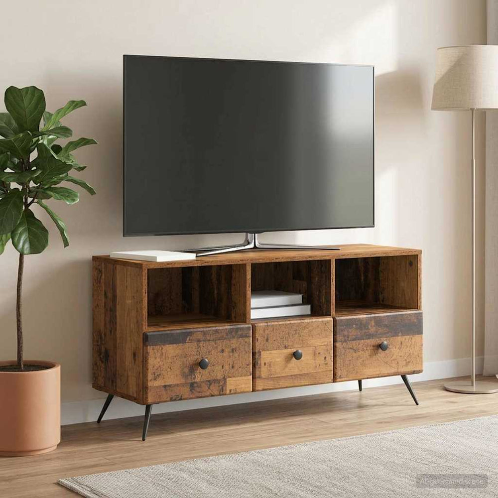 Televizoriaus spintelė Sendintos medienos 102 x 34,5 x 50 cm