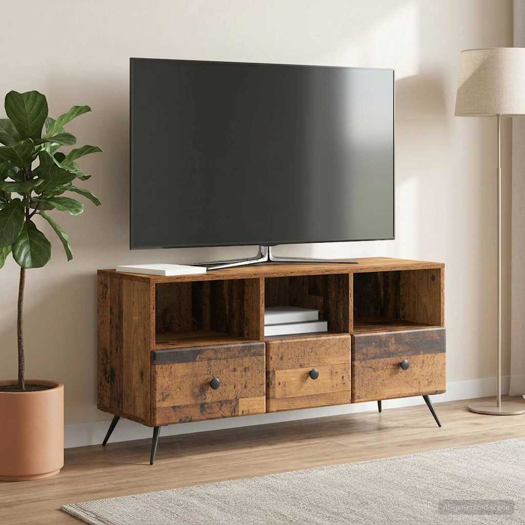 Televizoriaus spintelė Sendintos medienos 102 x 34,5 x 50 cm