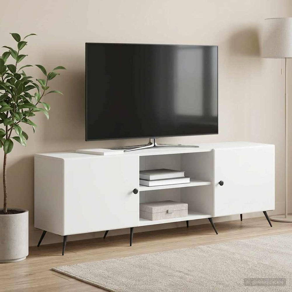 Televizoriaus spintelė Balta 150 x 31 x 50 cm Apdirbta mediena