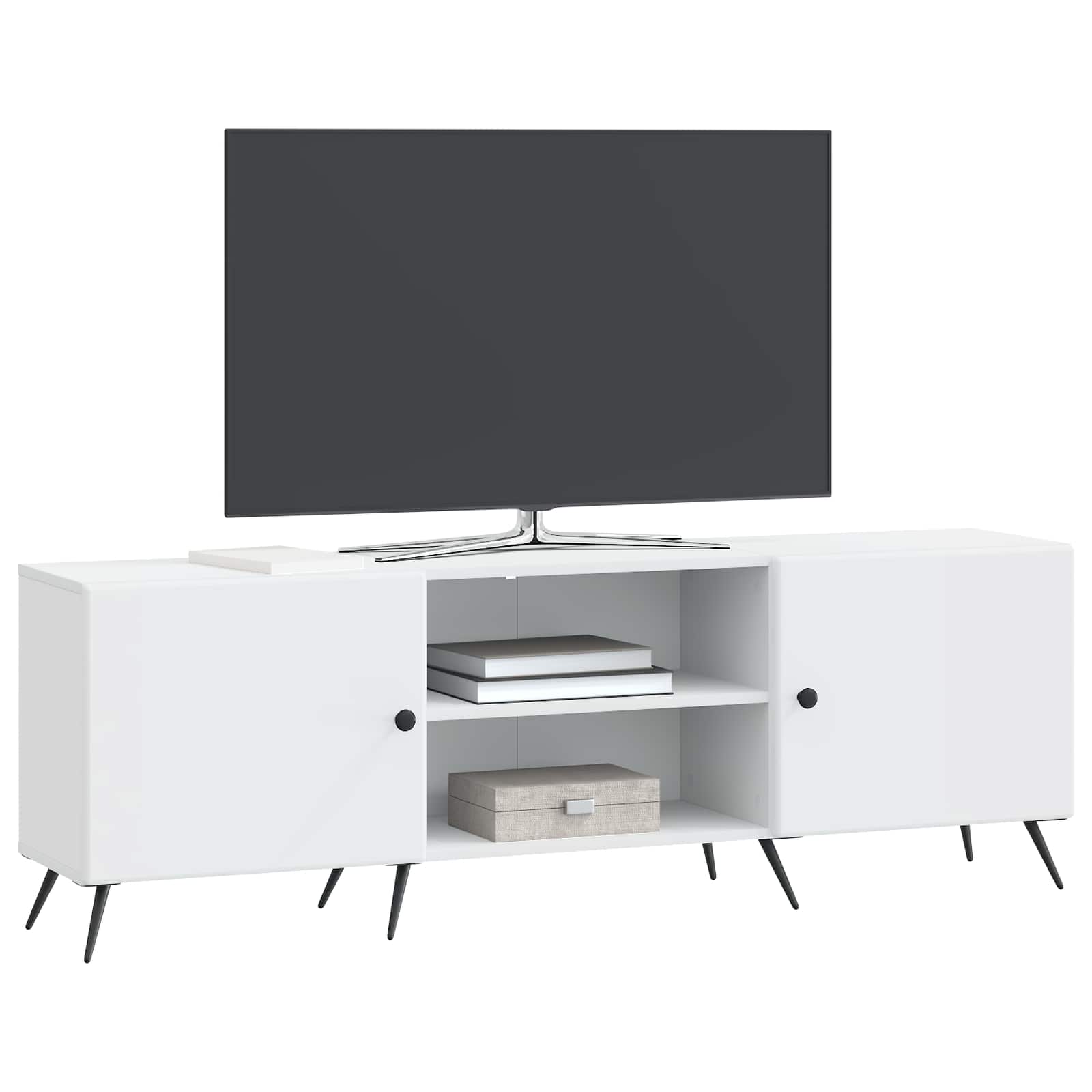 Televizoriaus spintelė Balta 150 x 31 x 50 cm Apdirbta mediena