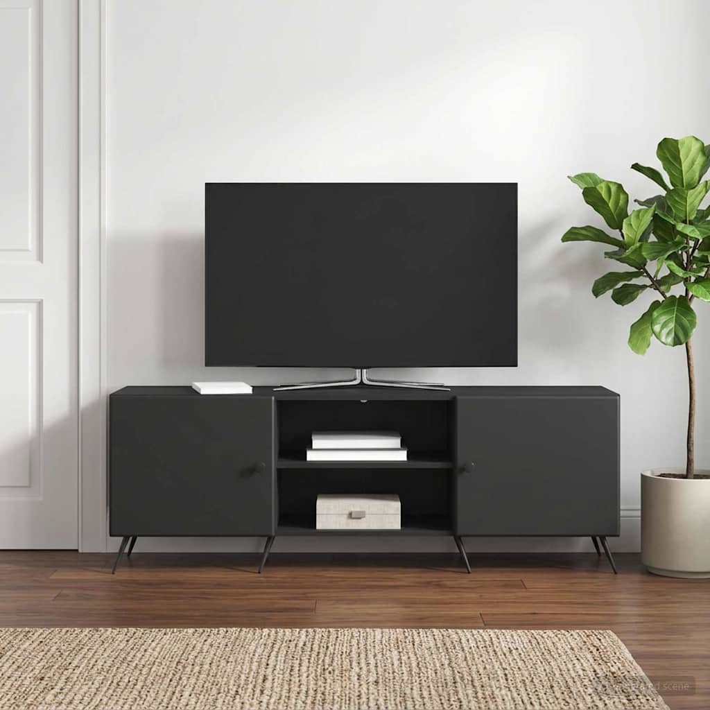 Televizoriaus spintelė Juoda 150 x 31 x 50 cm Apdirbta mediena