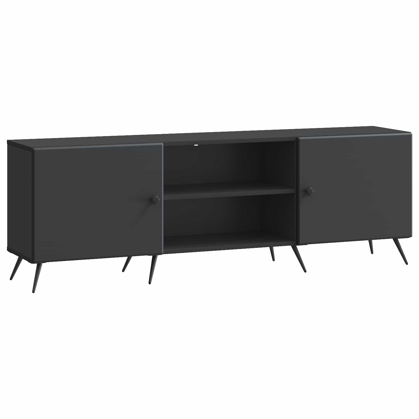 Televizoriaus spintelė Juoda 150 x 31 x 50 cm Apdirbta mediena