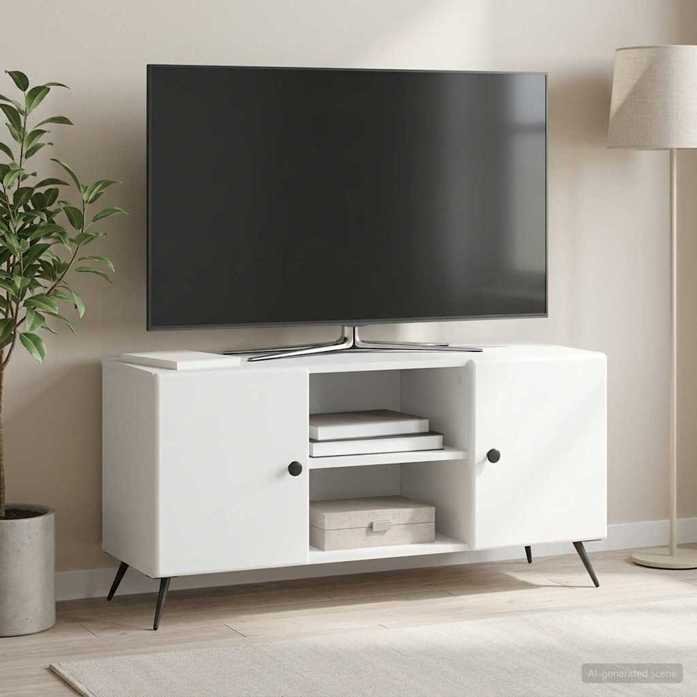 Televizoriaus spintelė Balta 102 x 34,5 x 50 cm