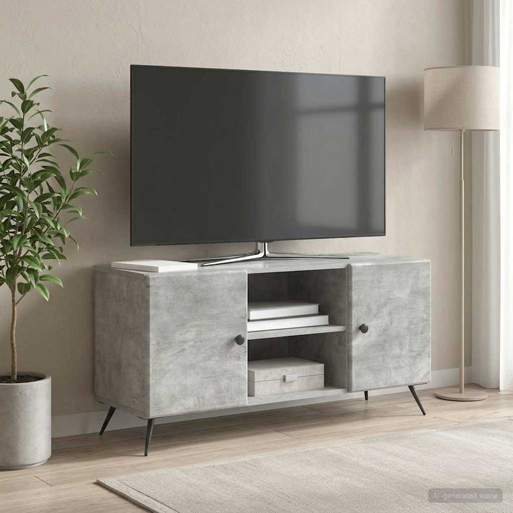 Televizoriaus spintelė Betono pilka 102 x 34,5 x 50 cm