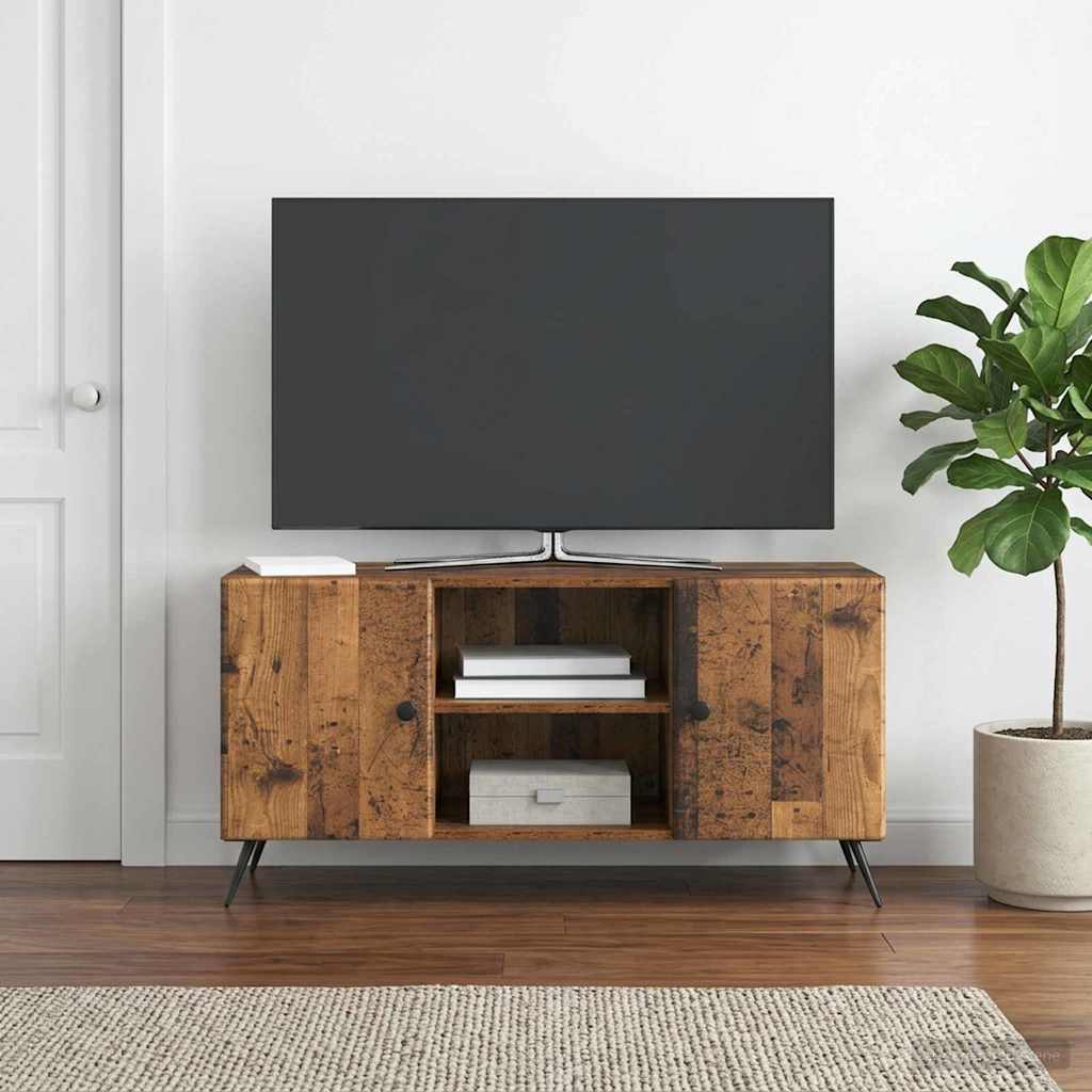 Televizoriaus spintelė Sendintos medienos 102 x 34,5 x 50 cm
