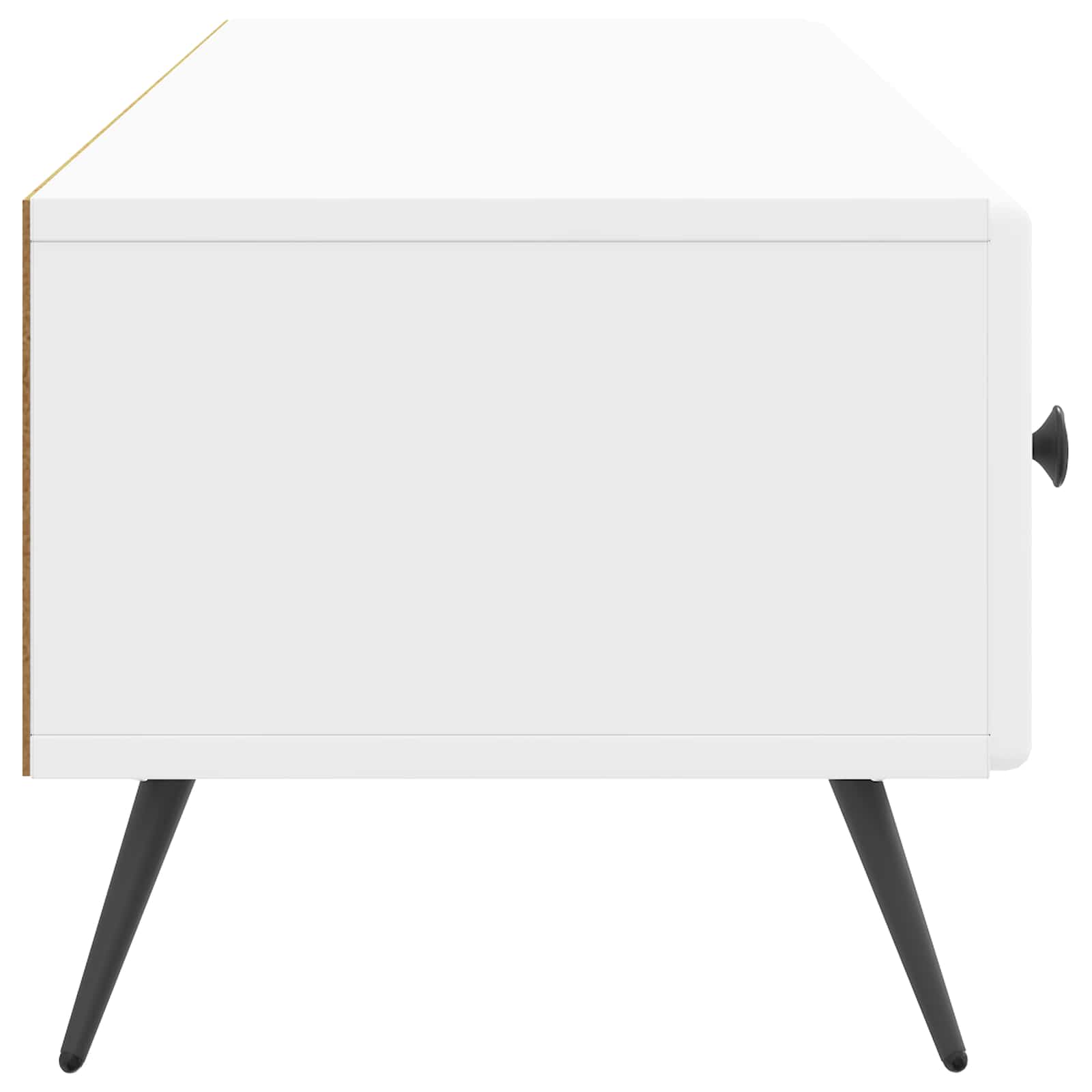 Televizoriaus spintelė Itin blizgi balta 147 x 34,5 x 30 cm