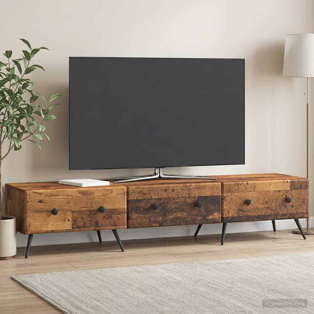 Televizoriaus spintelė Sendintos medienos 147 x 34,5 x 30 cm