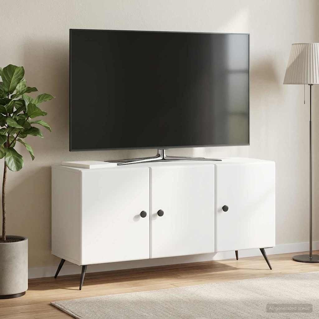 Televizoriaus spintelė Balta 99 x 34,5 x 50 cm Apdirbta mediena