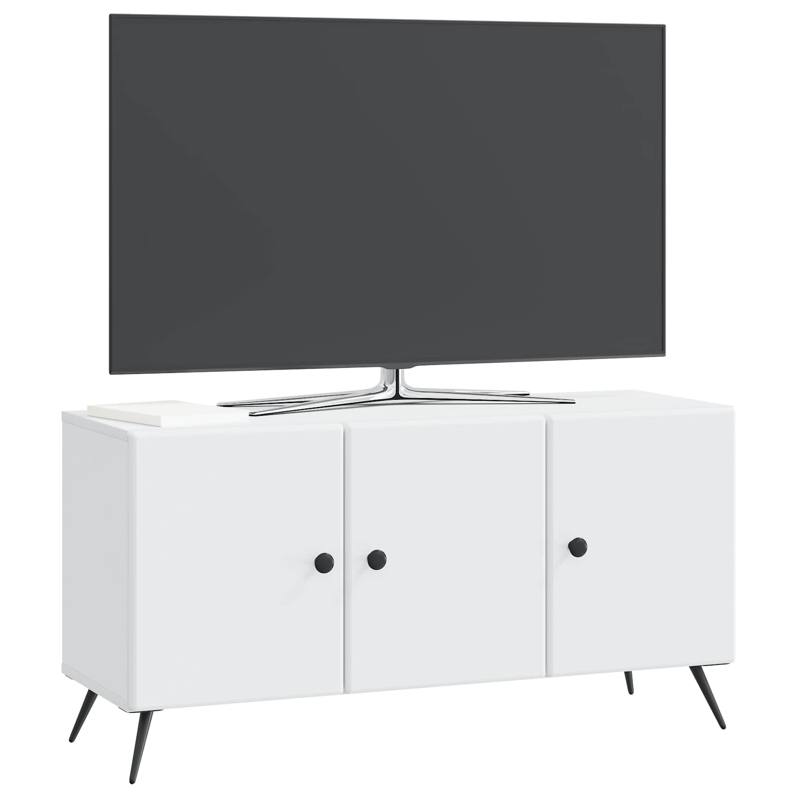 Televizoriaus spintelė Balta 99 x 34,5 x 50 cm Apdirbta mediena