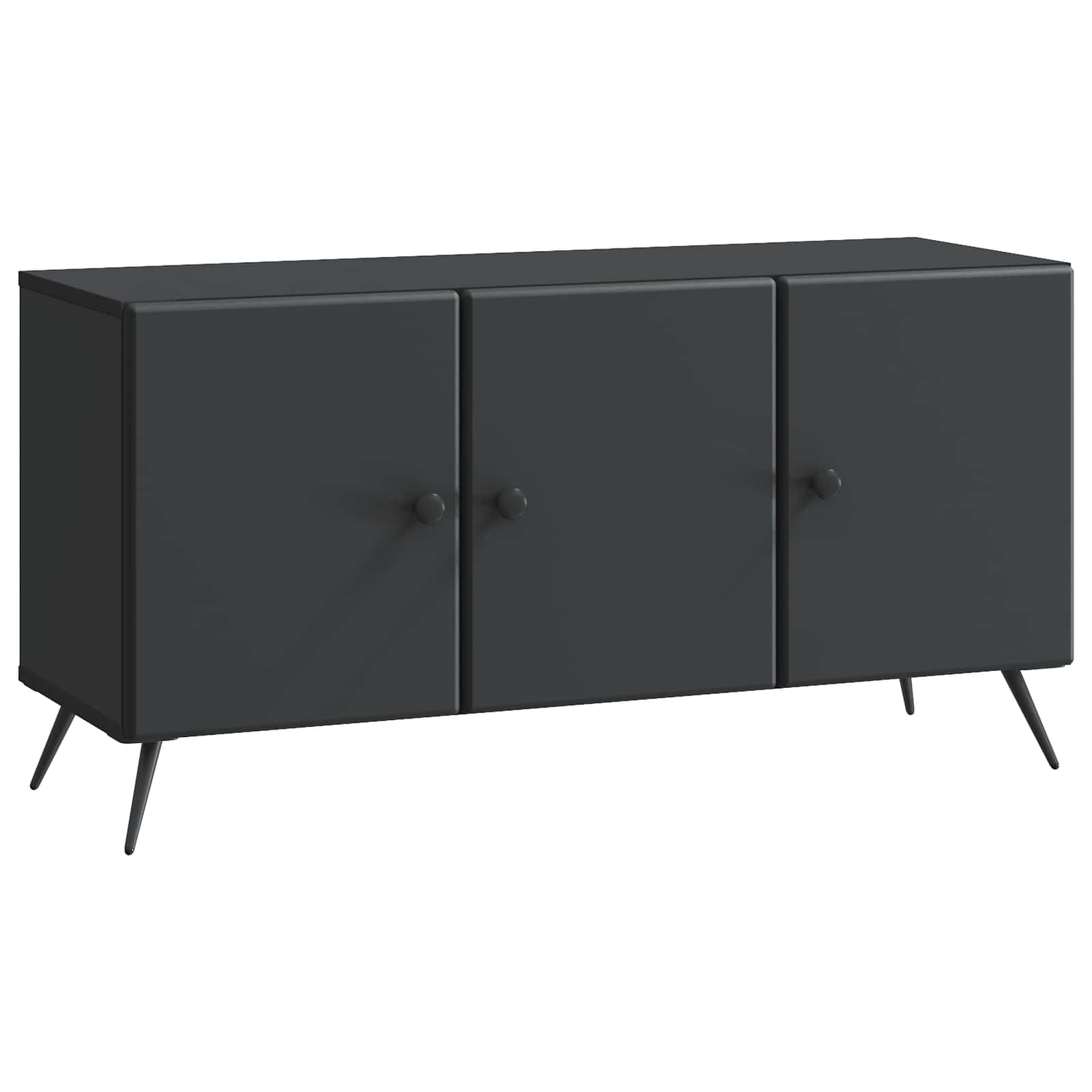 TV skapītis melns 99 x 34,5 x 50 cm apstrādāta koksne