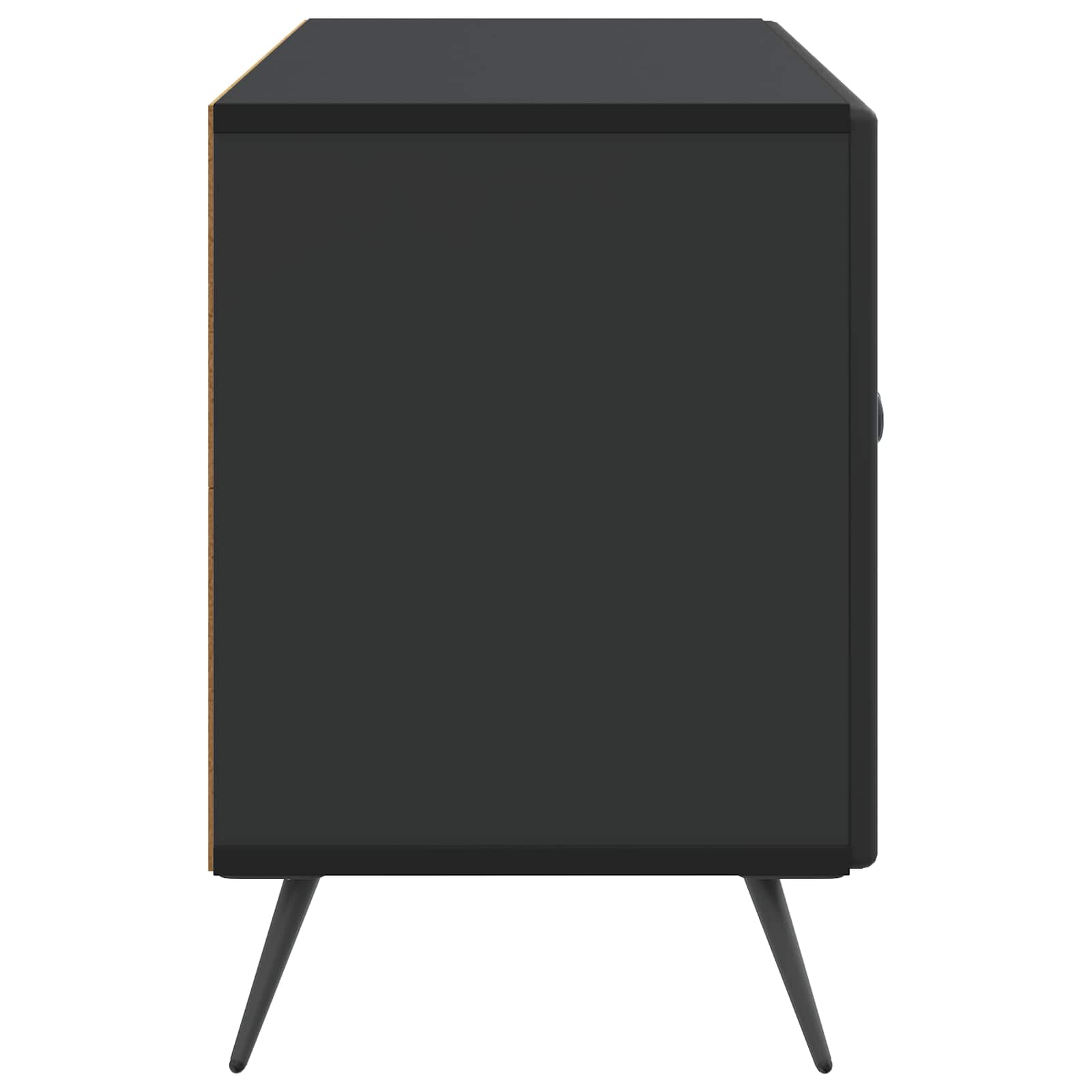 TV skapītis melns 99 x 34,5 x 50 cm apstrādāta koksne