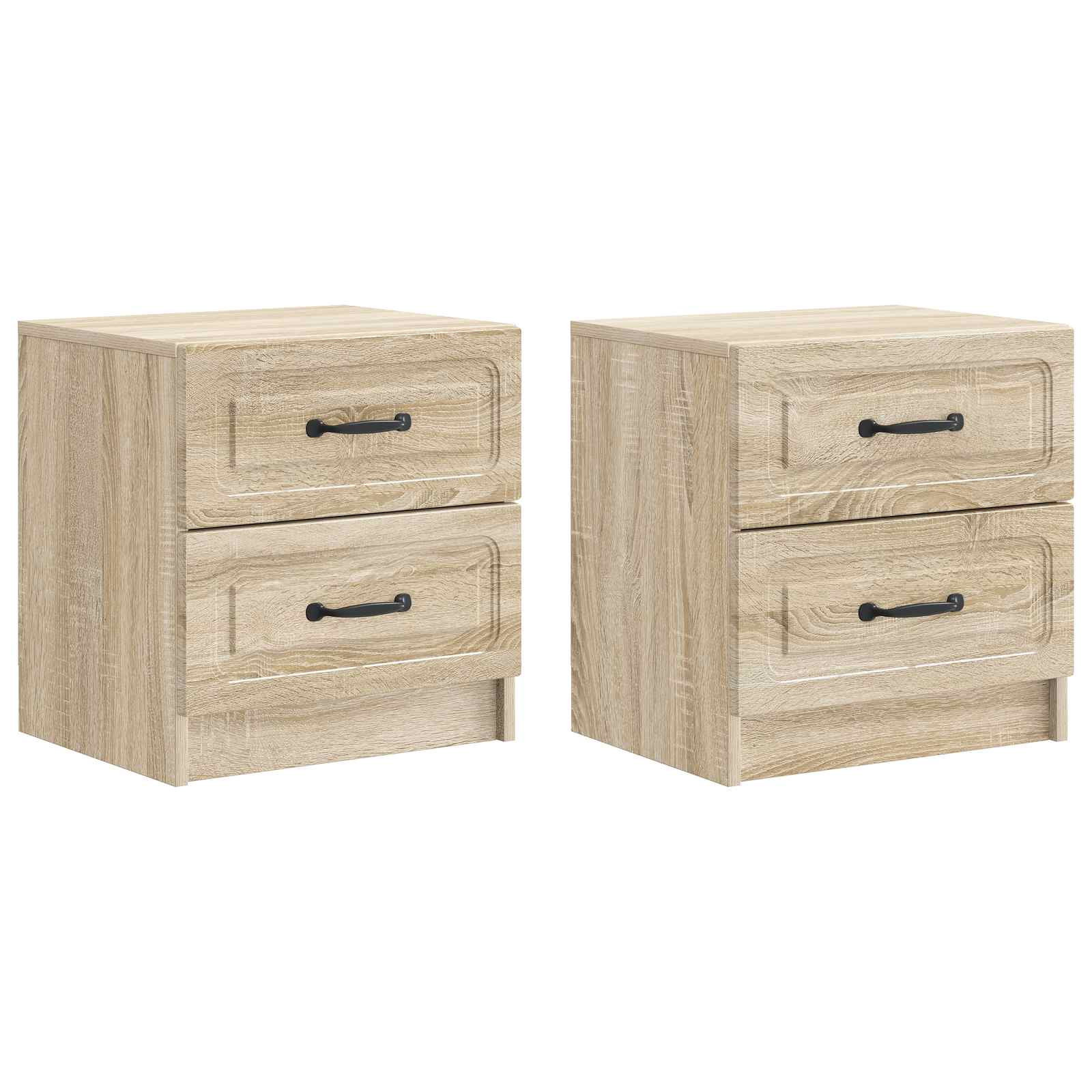 Šalia lovos spintelė 2 pcs Sonoma ąžuolas 43 x 34,5 x 44,5 cm