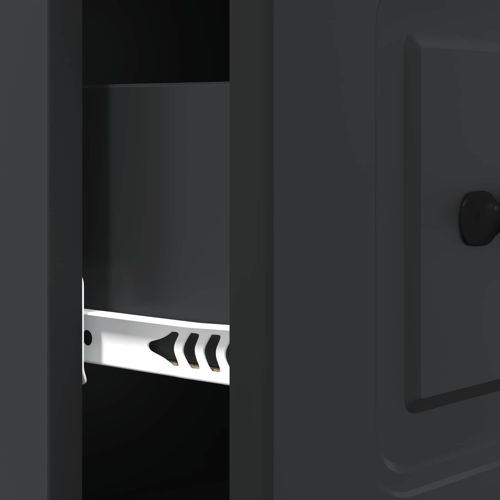 Stalčių spintelė Juoda 66 x 34,5 x 87 cm Apdirbta mediena