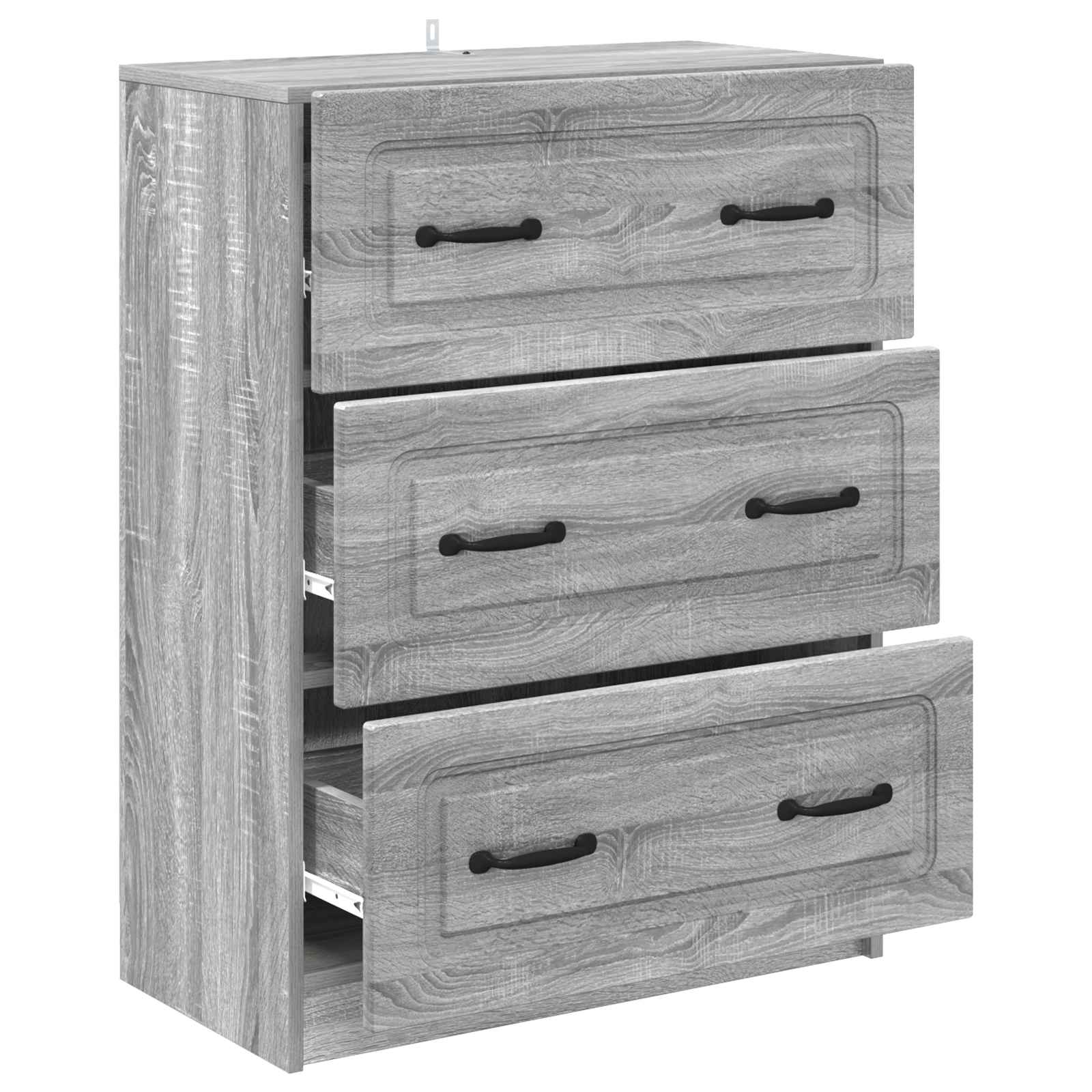 Kumodes pelēks ozols sonoma 66 x 34,5 x 87 cm