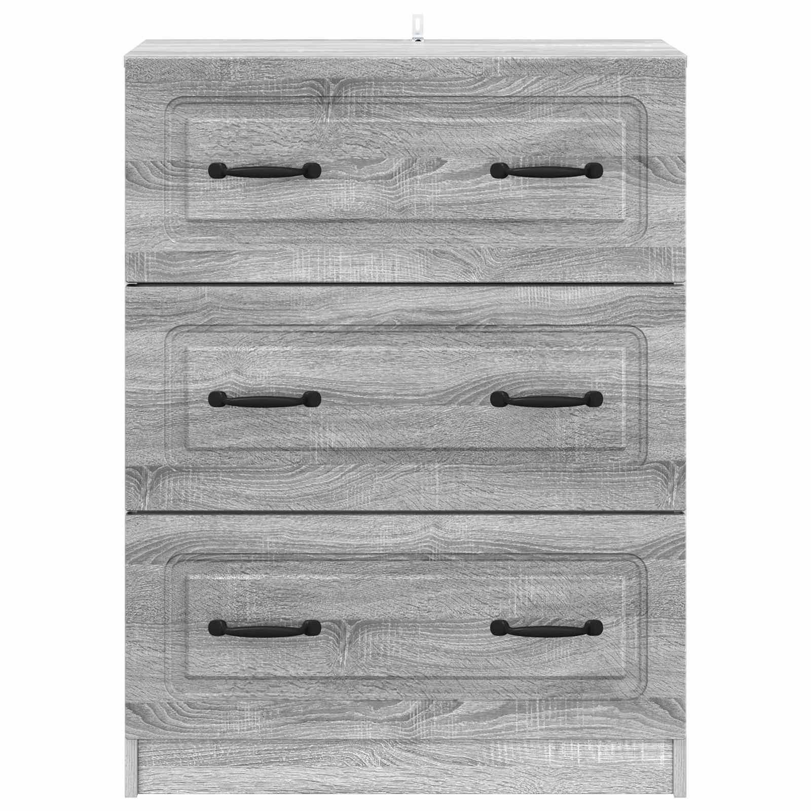 Kumodes pelēks ozols sonoma 66 x 34,5 x 87 cm