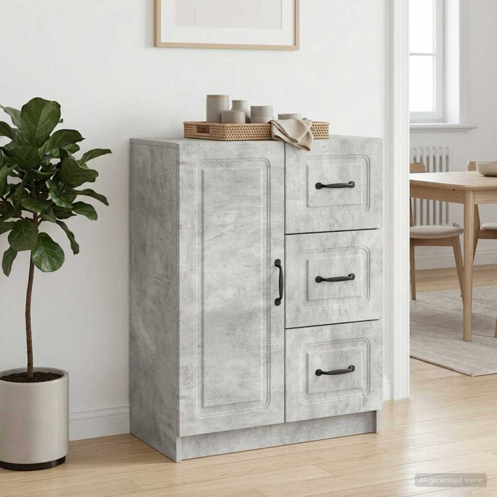 Kabalas Betona pelēks 66 x 34,5 x 87 cm Apstrādāta koksne