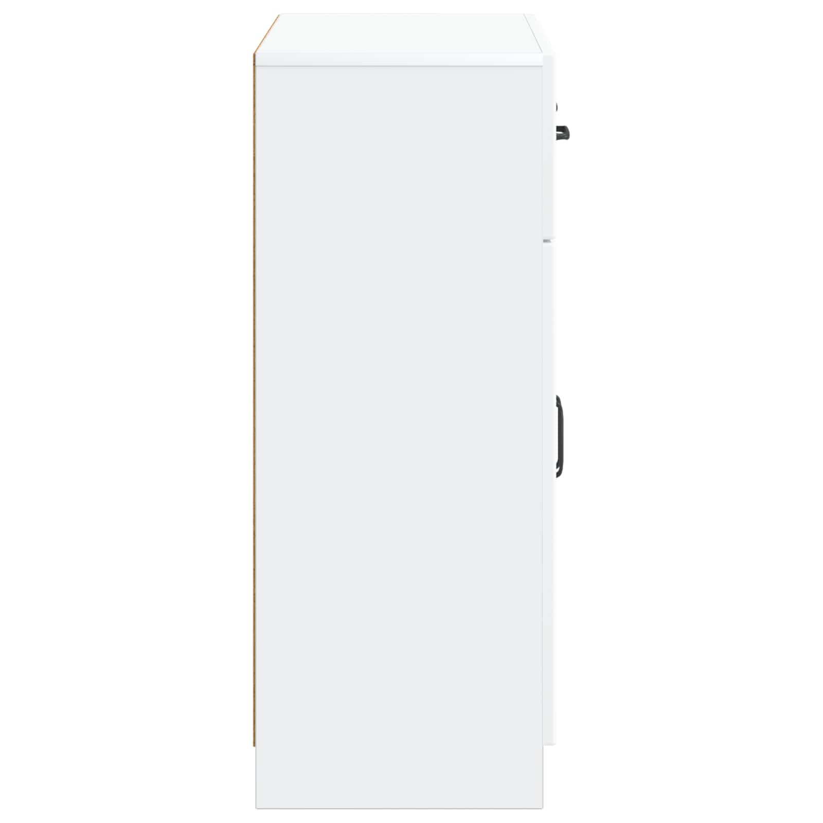 Kabalas su stalčių Balta 66 x 34,5 x 87 cm Apdirbta mediena