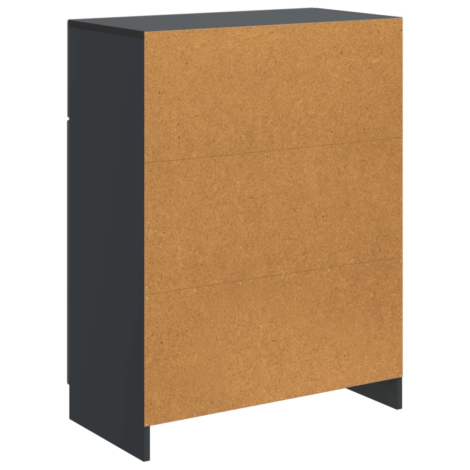 Kumode ar atvilktni Melna 66 x 34,5 x 87 cm Inženierijas koks