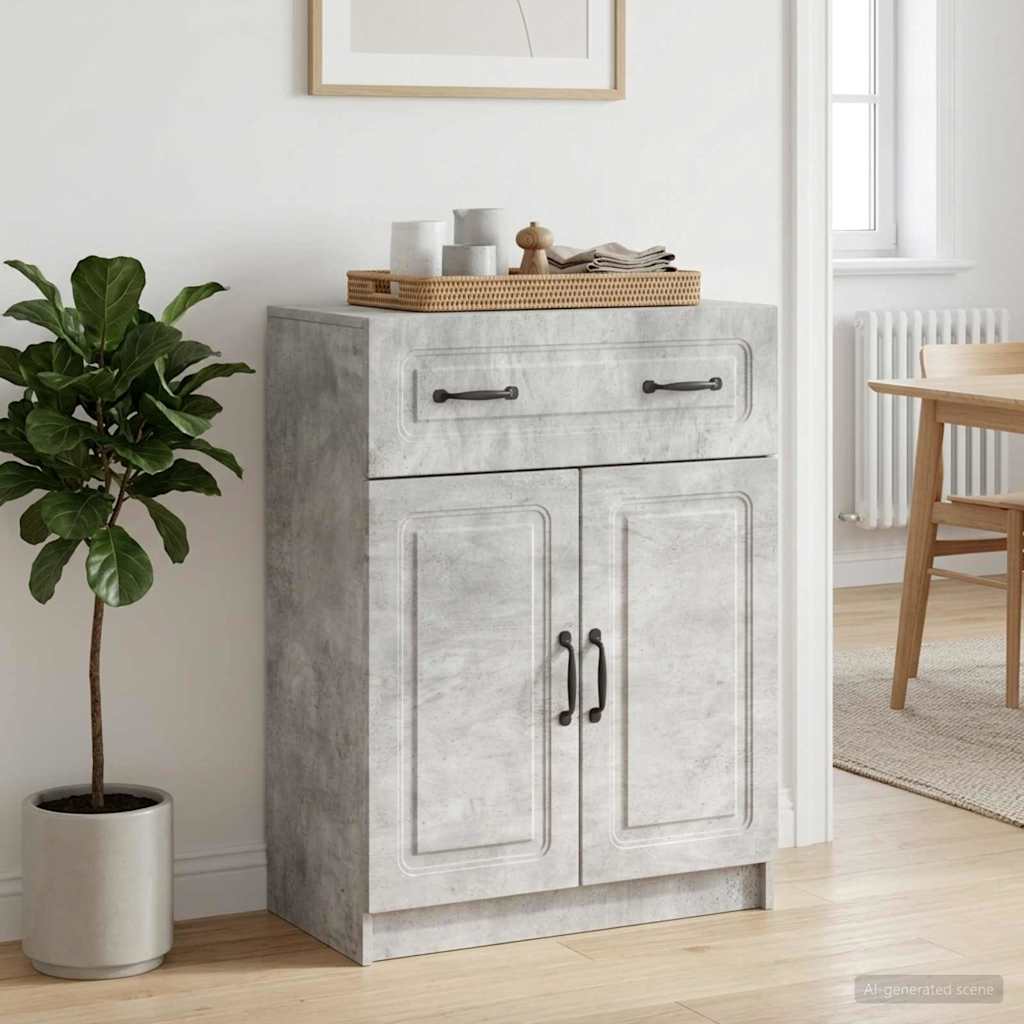 Kabalas Betona pelēks 66 x 34,5 x 87 cm Apstrādāta koksne
