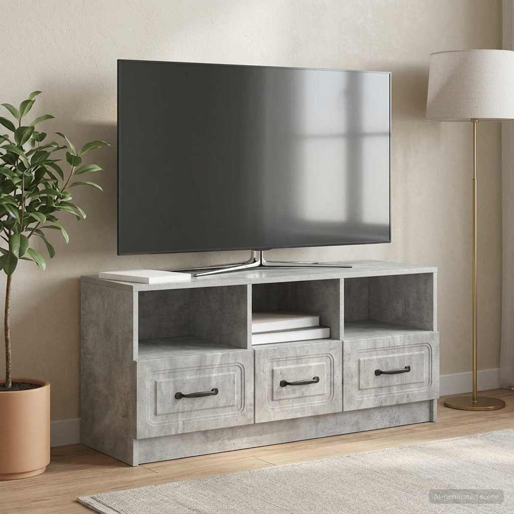Televizoriaus spintelė Betono pilka 102 x 34,5 x 47 cm