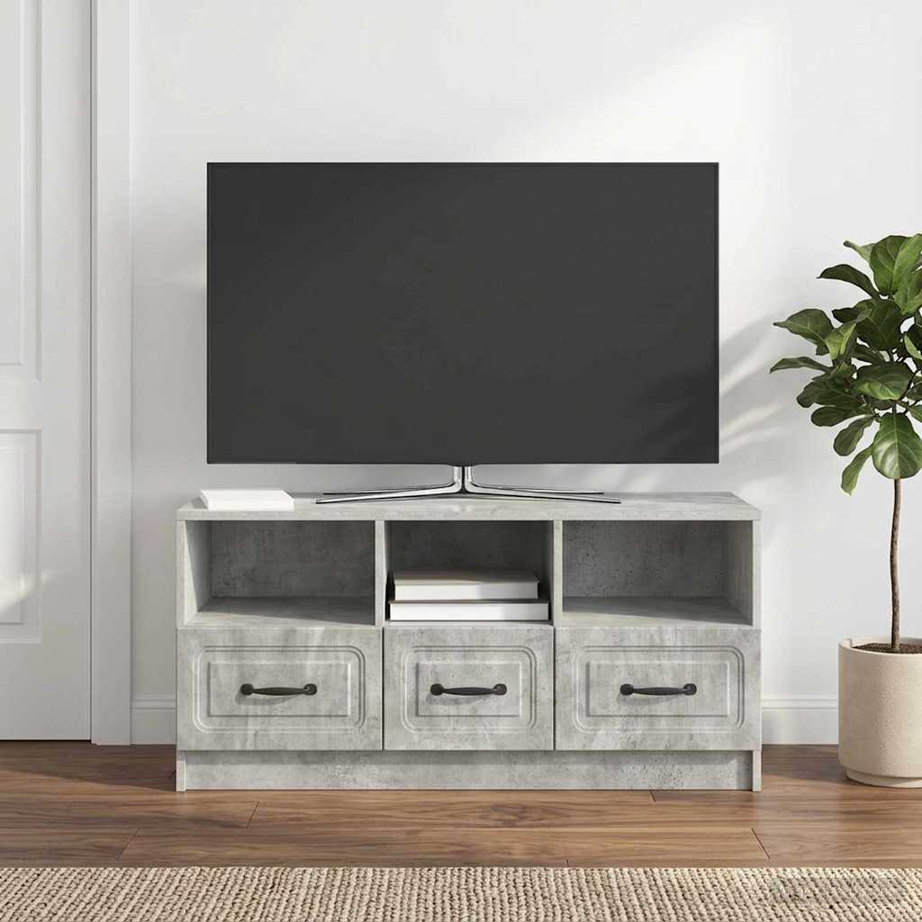 Televizoriaus spintelė Betono pilka 102 x 34,5 x 47 cm