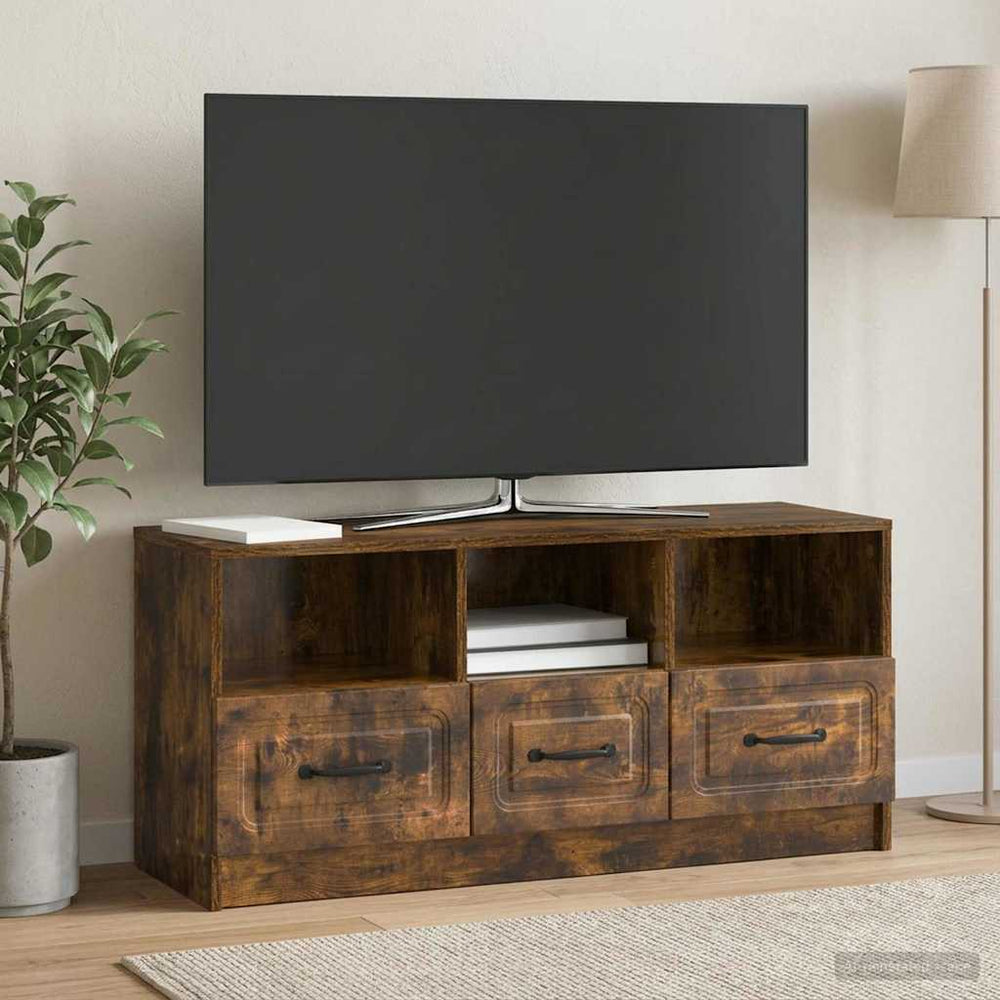 Televizoriaus spintelė Dūminio ąžuolo 102 x 34,5 x 47 cm