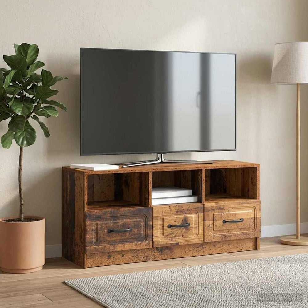 Televizoriaus spintelė Sendintos medienos 102 x 34,5 x 47 cm