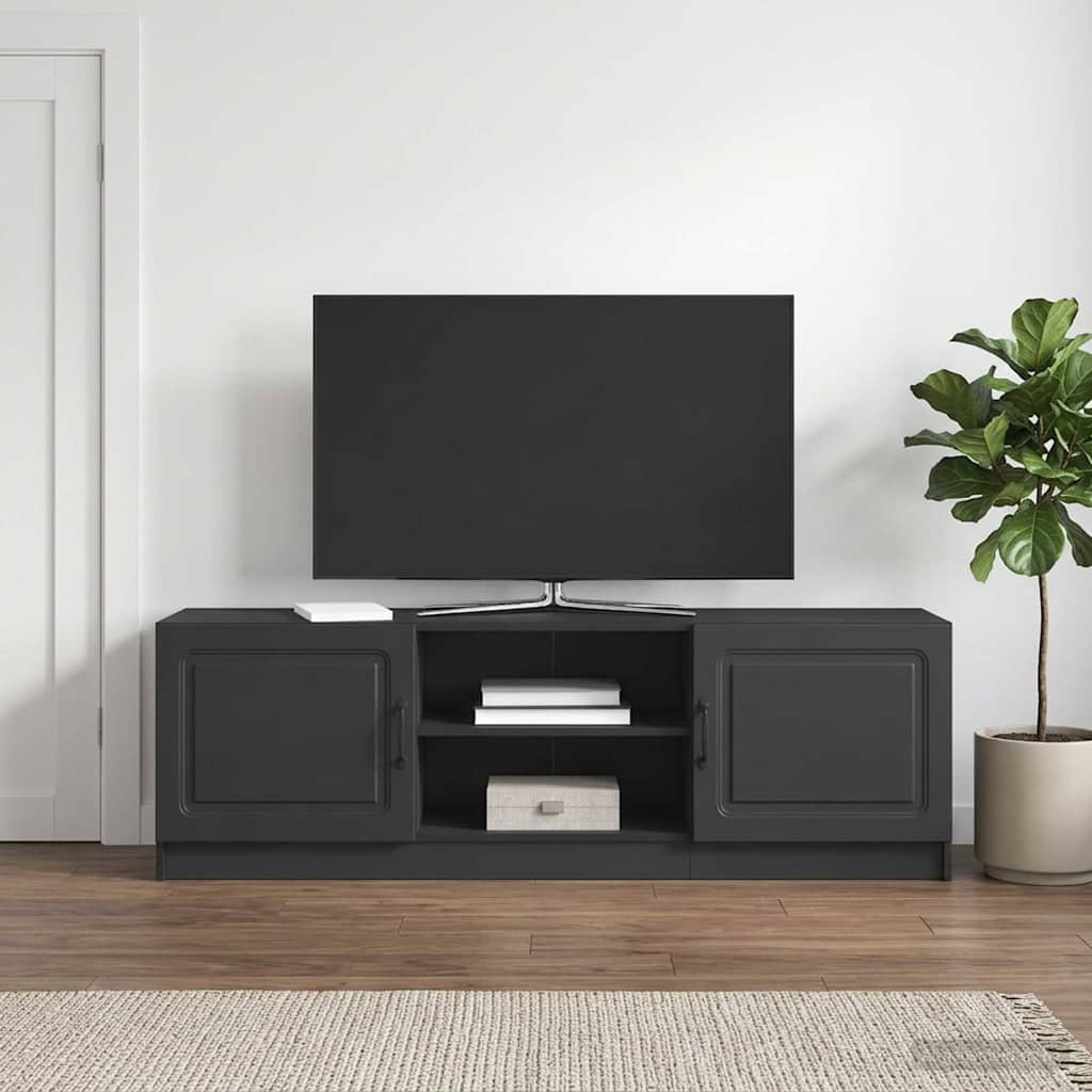 Televizoriaus spintelė Juoda 150 x 31 x 47 cm Apdirbta mediena