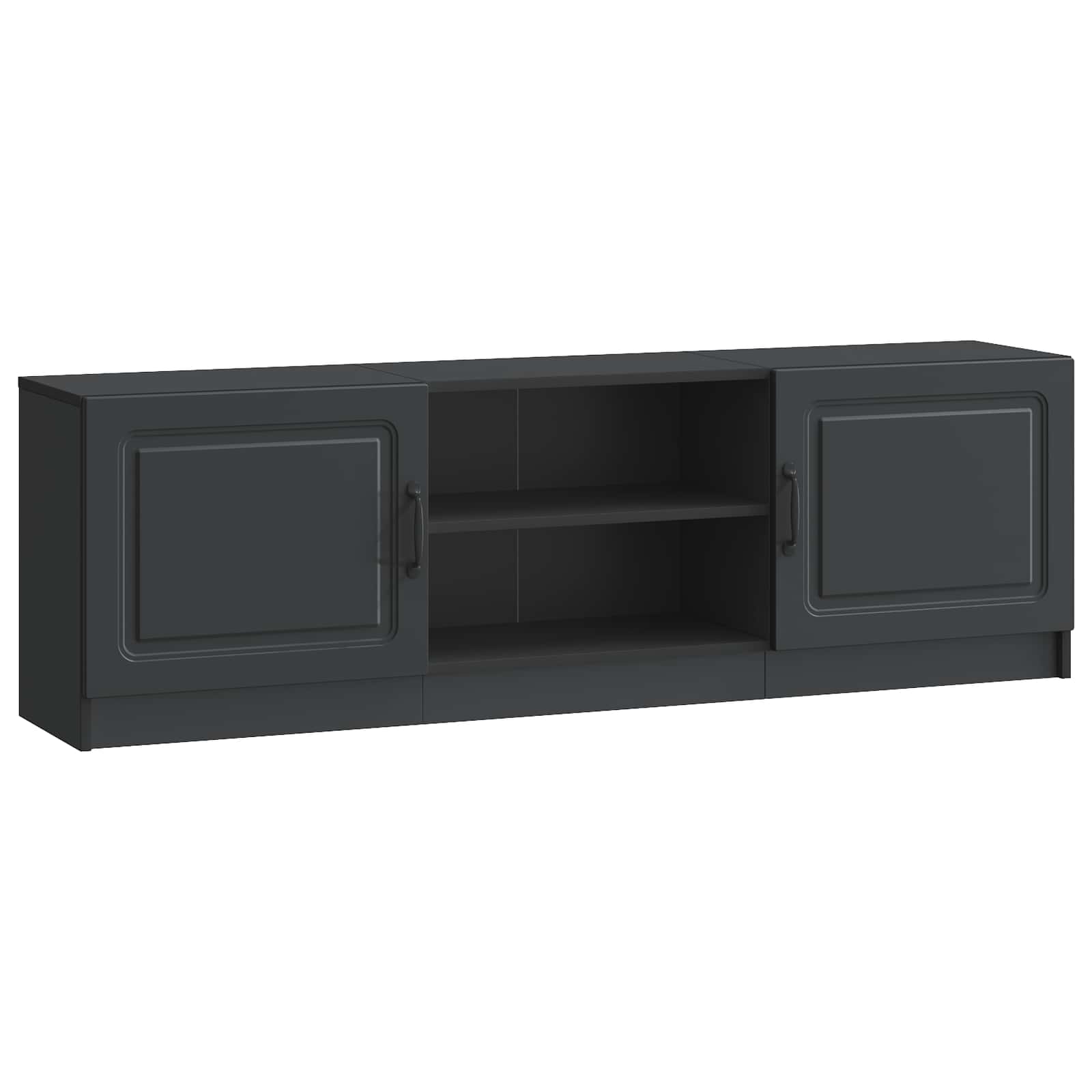 Televizoriaus spintelė Juoda 150 x 31 x 47 cm Apdirbta mediena