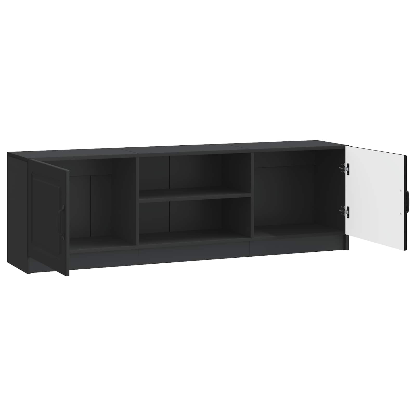 Televizoriaus spintelė Juoda 150 x 31 x 47 cm Apdirbta mediena
