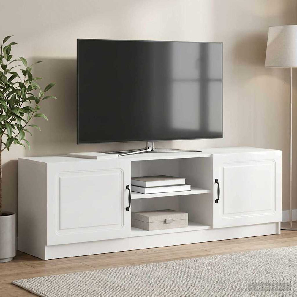 Televizoriaus spintelė Itin blizgi balta 150 x 31 x 47 cm