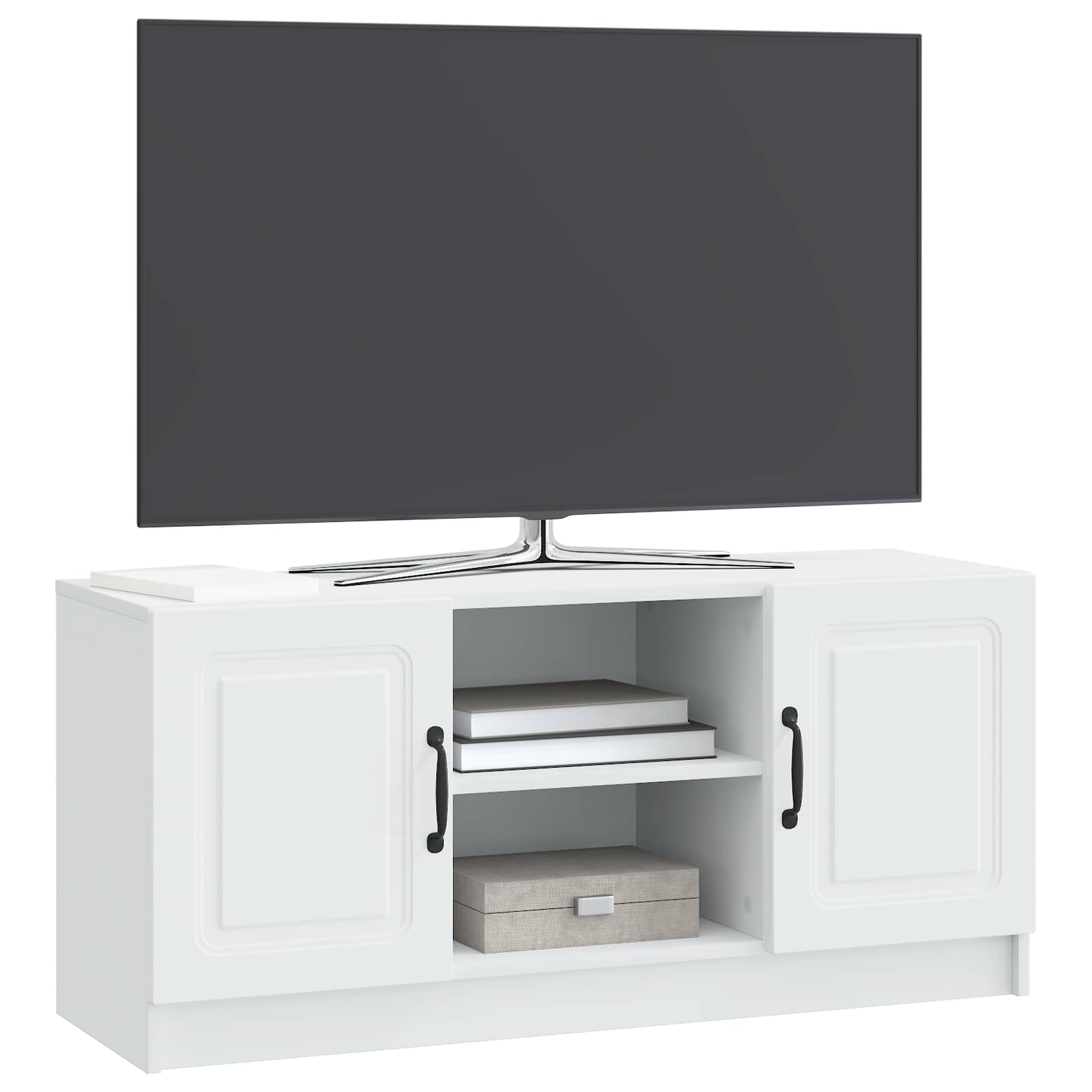 Televizoriaus spintelė Balta 102 x 34,5 x 47 cm