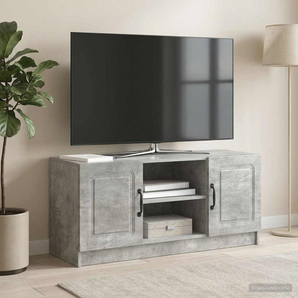 Televizoriaus spintelė Betono pilka 102 x 34,5 x 47 cm