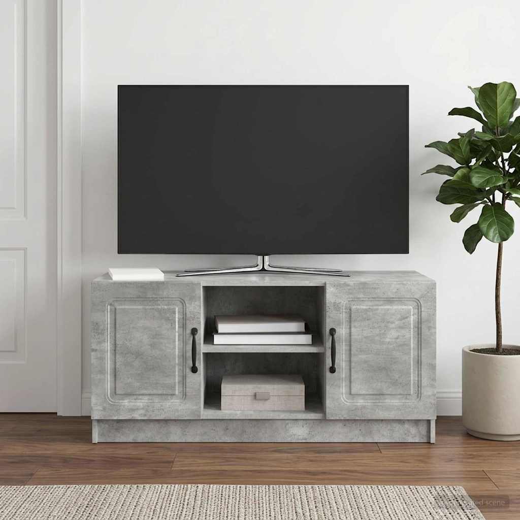 Televizoriaus spintelė Betono pilka 102 x 34,5 x 47 cm