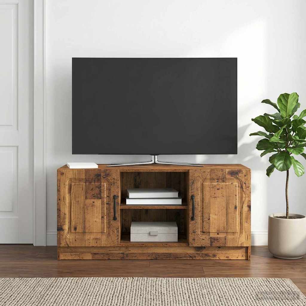 Televizoriaus spintelė Sendintos medienos 102 x 34,5 x 47 cm