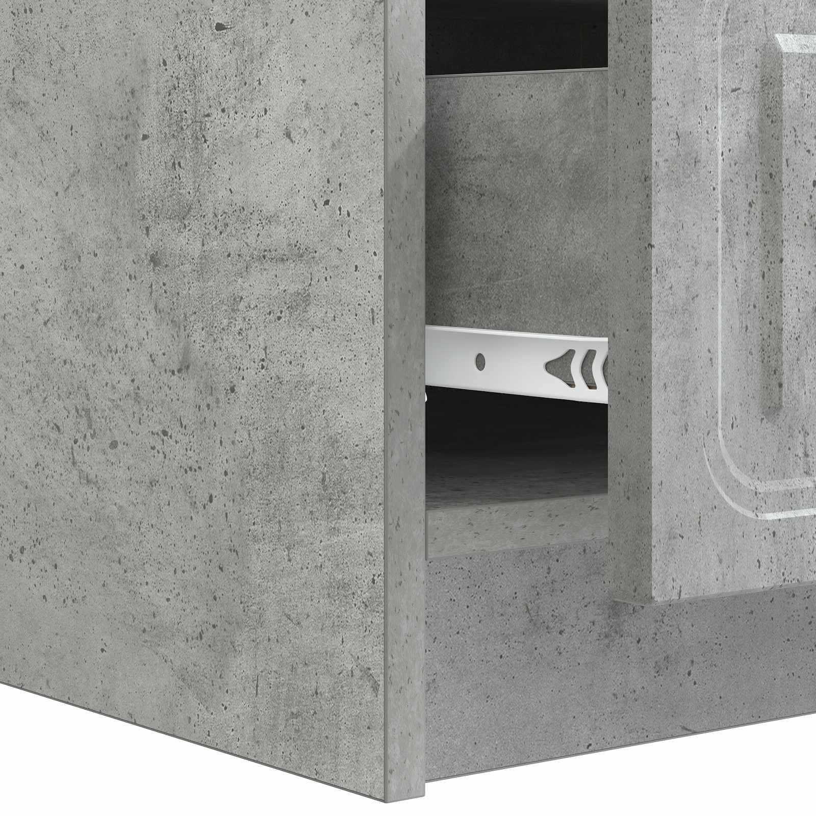 Televizoriaus spintelė Betono pilka 147 x 34,5 x 27 cm