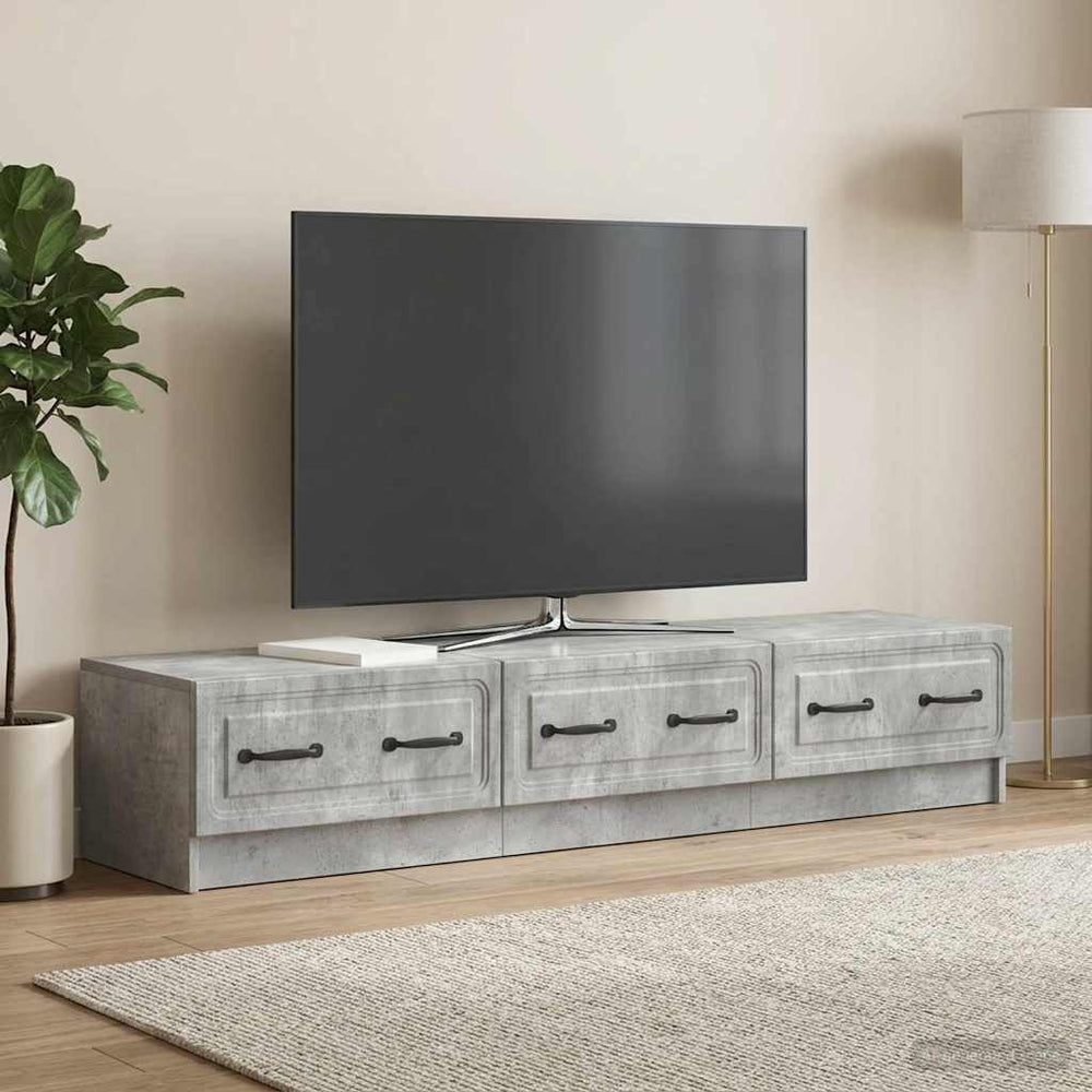 Televizoriaus spintelė Betono pilka 147 x 34,5 x 27 cm