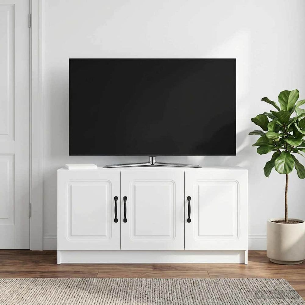 Televizoriaus spintelė Balta 99 x 34,5 x 47 cm Apdirbta mediena