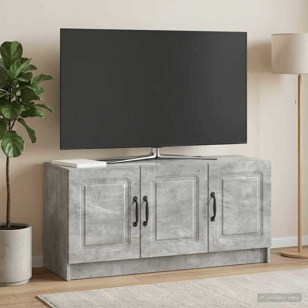 Televizoriaus spintelė Betono pilka 99 x 34,5 x 47 cm